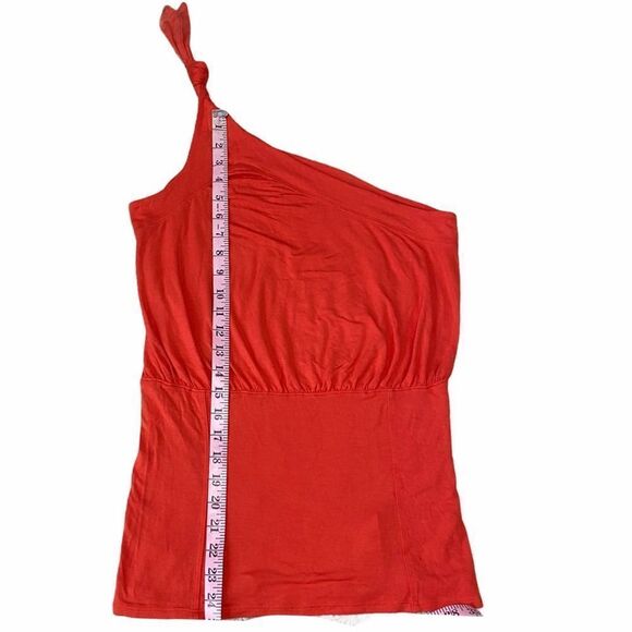 Free People Shindig One Shoulder Top Orange Large - Picture 7 of 11
